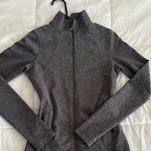 Hollister Gilly Hicks Heathered Gray Zip-Up Jacket